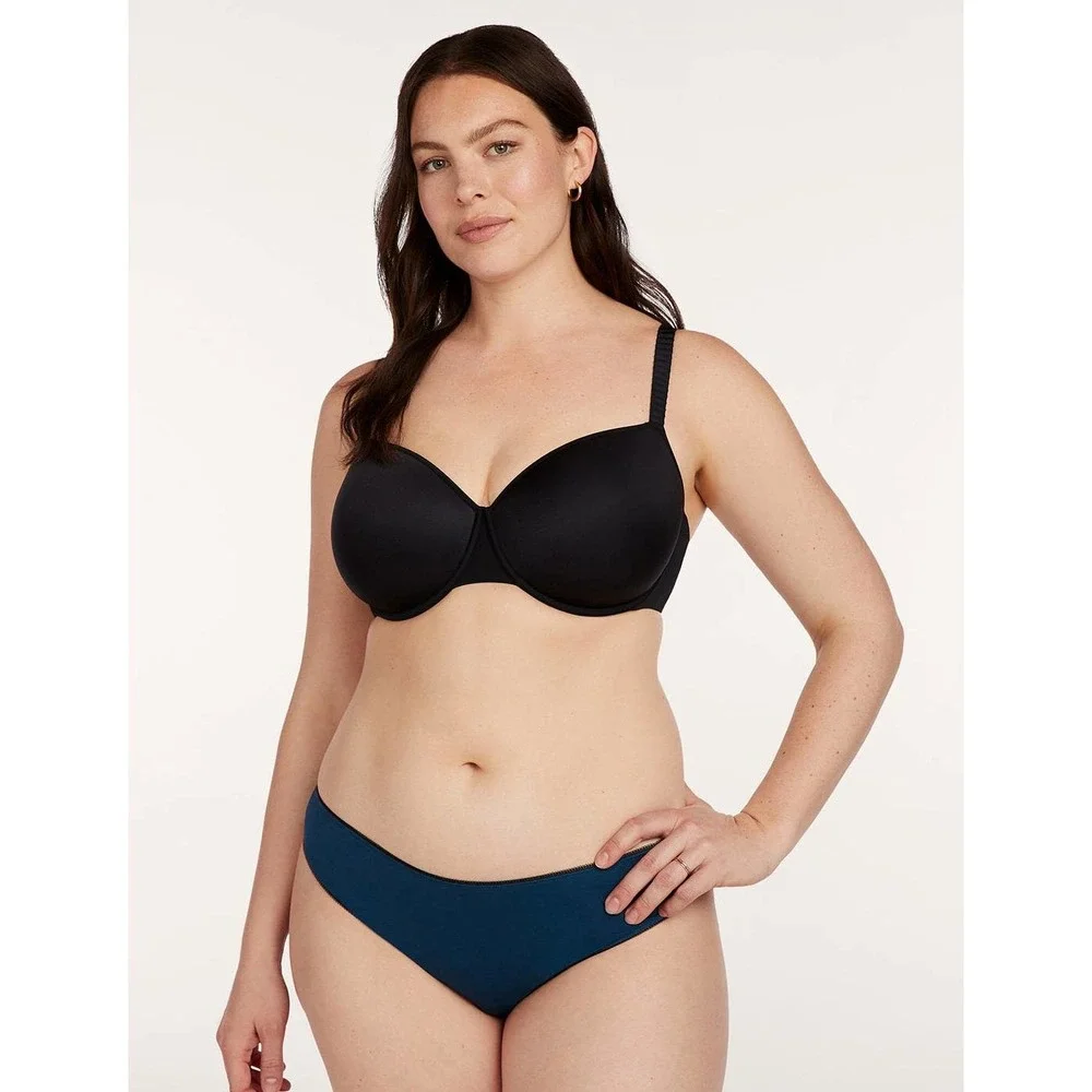 NWT Thirdlove 24/7™‎ Classic T-Shirt Bra Black Size 48C NWT